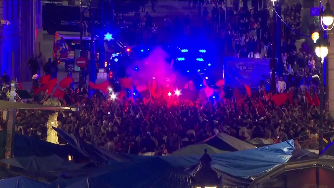 მადრიდის ცენტრში მასშტაბური საპროტესტო მსვლელობა გაიმართა