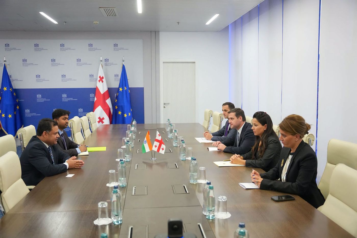 მარიამ ქვრივიშვილმა საქართველოში ინდოეთის ელჩთან, ამით ქუმარ მიშრასთან გაცნობითი შეხვედრა გამართა