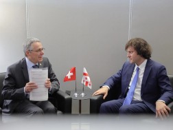 ირაკლი კობახიძე შვეიცარიის კონფედერაციის ვიცე-პრეზიდენტს, ეუთო-ს მოქმედ თავმჯდომარე იგნასიო კასისს შეხვდა