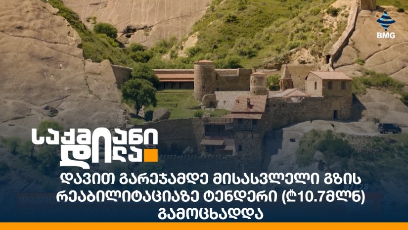 დავით გარეჯამდე მისასვლელი გზის რეაბილიტაციაზე ტენდერი (₾10.7მლნ) გამოცხადდა