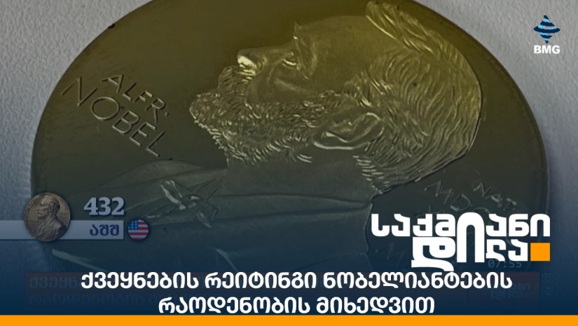 ქვეყნების რეიტინგი ნობელიანტების რაოდენობის მიხედვით