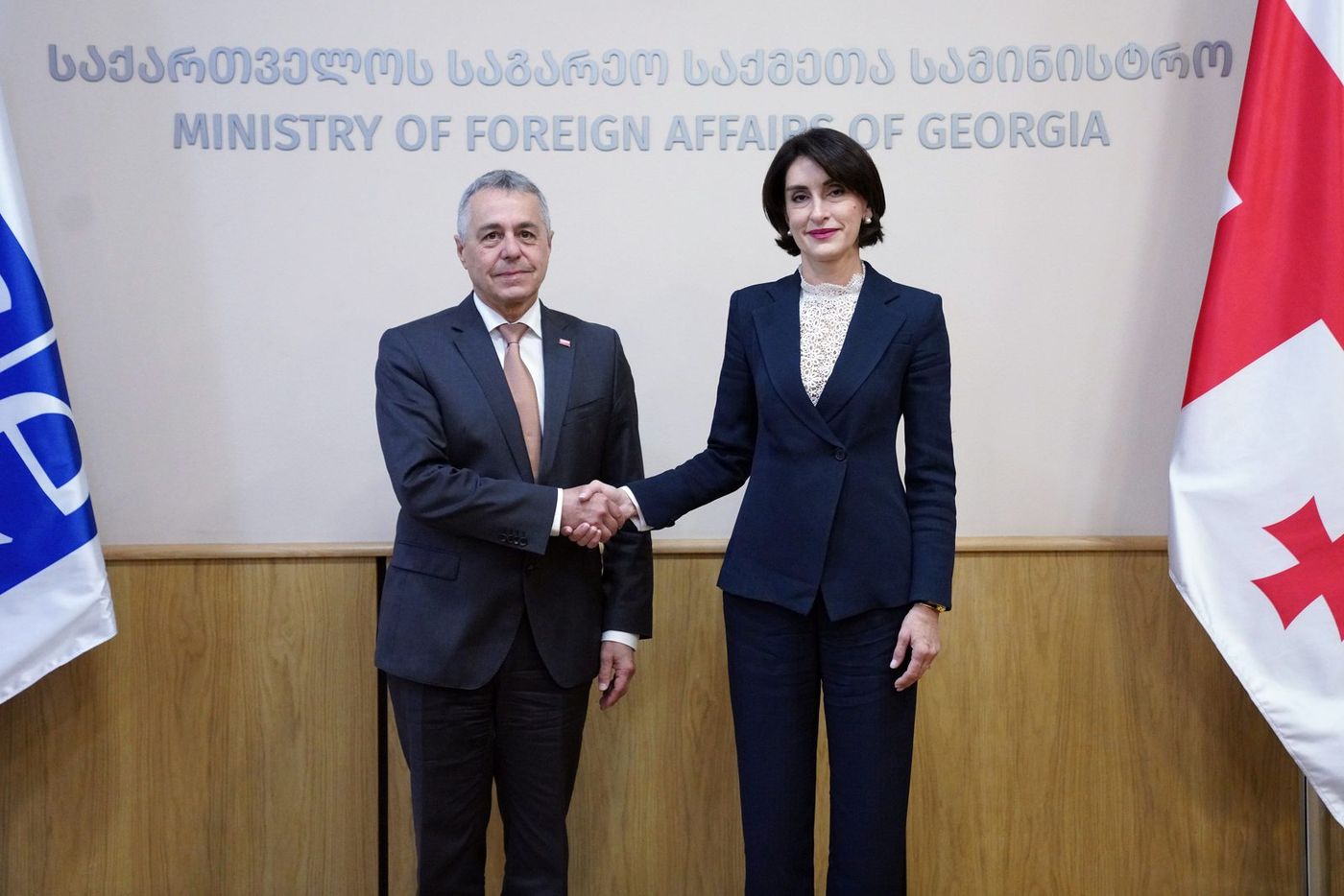 მაკა ბოჭორიშვილი ეუთო-ს მოქმედ თავმჯდომარეს, შვეიცარიის კონფედერაციის ვიცე-პრეზიდენტს, საგარეო საქმეთა ფედერალური დეპარტამენტის ხელმძღვანელს იგნასიო კასისს შეხვდა