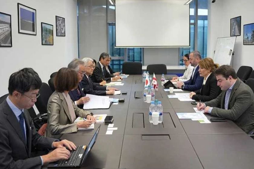 ეკონომიკისა და მდგრადი განვითარების მინისტრის მოადგილე თამარ იოსელიანი იაპონური კომპანიის The Building Center of Japan (BCJ)-ის პრეზიდენტს კიმიჰირო ჰაშიმოტოს შეხვდა