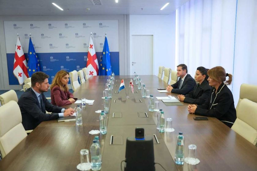 საქართველოს ვიცე-პრემიერი, ეკონომიკისა და მდგრადი განვითარების მინისტრი მარიამ ქვრივიშვილი, საქართველოში ნიდერლანდების სამეფოს საგანგებო და სრულუფლებიან ელჩს შეხვდა