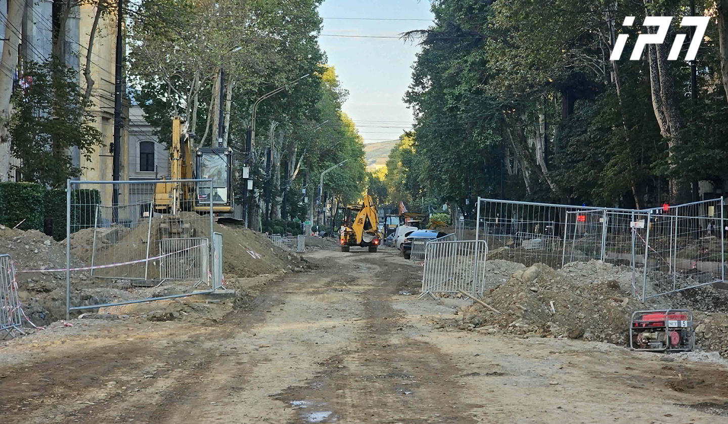 თბილისის მერიამ რუსთაველის გამზირზე მიმდინარე სარეაბილიტაციო სამუშაოების შემსრულებელი კომპანია მეხუთედ დააჯარიმა