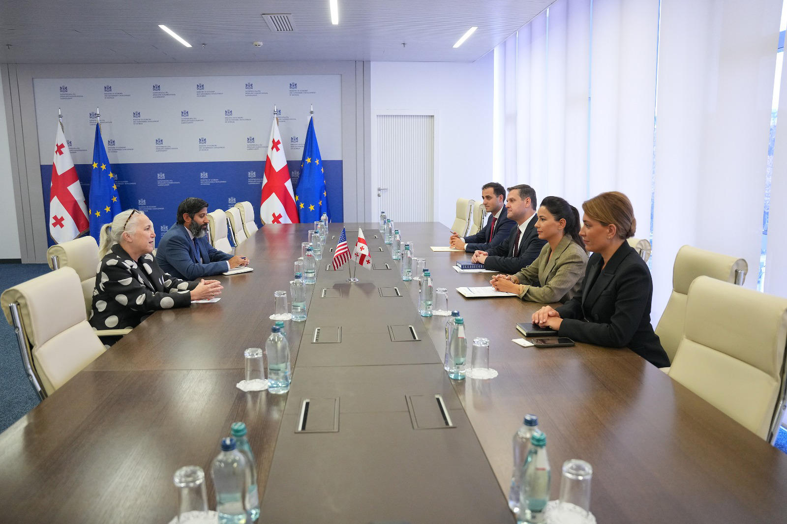 მარიამ ქვრივიშვილმა საქართველოში აშშ-ის საქმეთა დროებით რწმუნებულთან, კორტნი ოსტრიანთან შეხვედრა გამართა