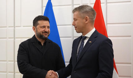 ვოლოდიმირ ზელენსკი - პიტერ მადიართან შეხვედრაზე რუსეთის ომის დასრულებისკენ მიმართული ძალისხმევა განვიხილეთ