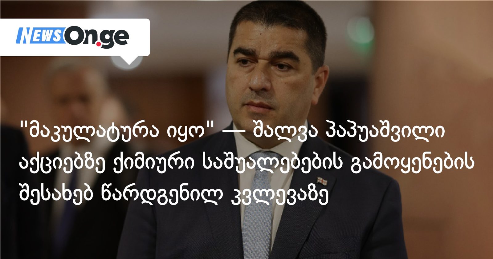"მაკულატურა იყო" — შალვა პაპუაშვილი აქციებზე ქიმიური საშუალებების გამოყენების შესახებ წარდგენილ კვლევაზე
