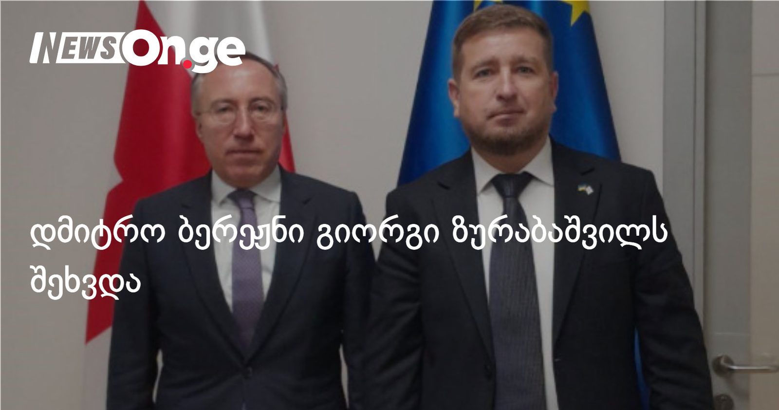 დმიტრო ბერეჟნი გიორგი ზურაბაშვილს შეხვდა