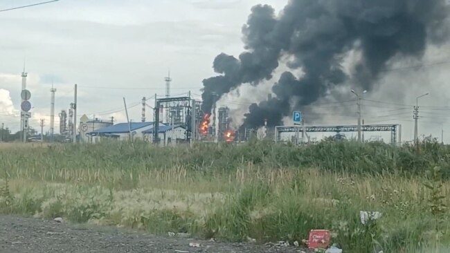 უკრაინის დრონებმა შაბათს კვლავ მიიტანეს იერიში ომსკზე