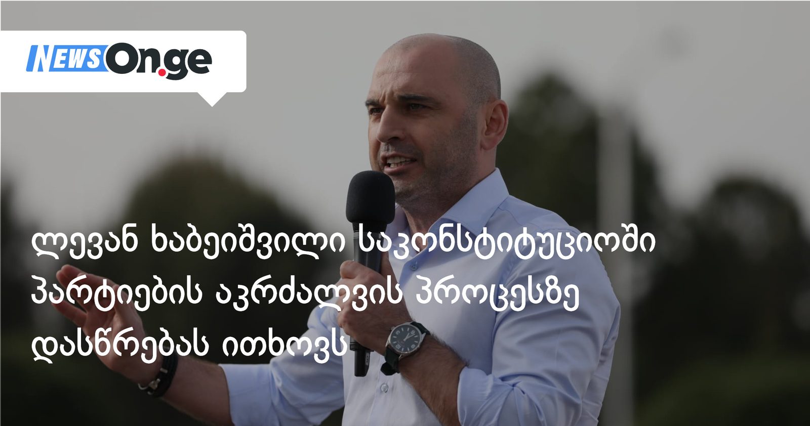 ლევან ხაბეიშვილი საკონსტიტუციოში პარტიების აკრძალვის პროცესზე დასწრებას ითხოვს