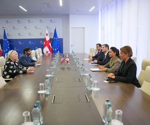 მარიამ ქვრივიშვილი აშშ-ის ახალ დროებით რწმუნებულს კორტნი ოსტრიანს შეხვდა — რა პროექტებზე ისაუბრეს?