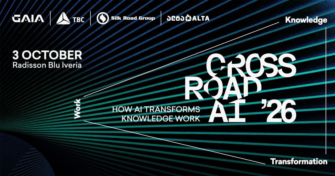 Crossroad AI-ს პროგრამა ცნობილია — 3 ოქტომბერს თბილისში ხელოვნური ინტელექტის საერთაშორისო კონფერენცია გაიმართება
