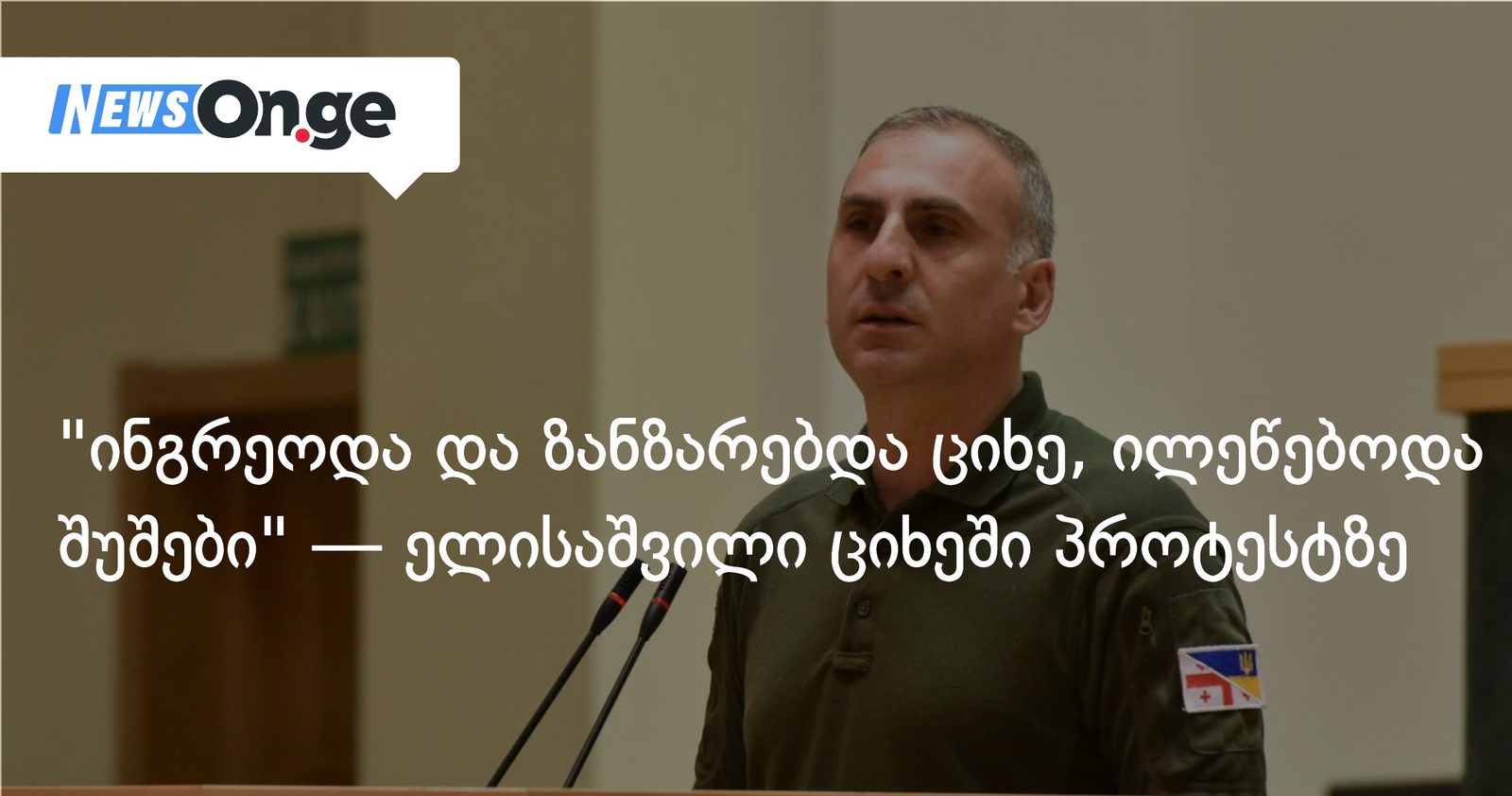 "ინგრეოდა და ზანზარებდა ციხე, ილეწებოდა შუშები" — ელისაშვილი ციხეში პროტესტზე