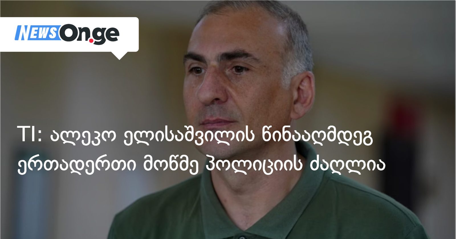 TI: ალეკო ელისაშვილის წინააღმდეგ ერთადერთი მოწმე პოლიციის ძაღლია