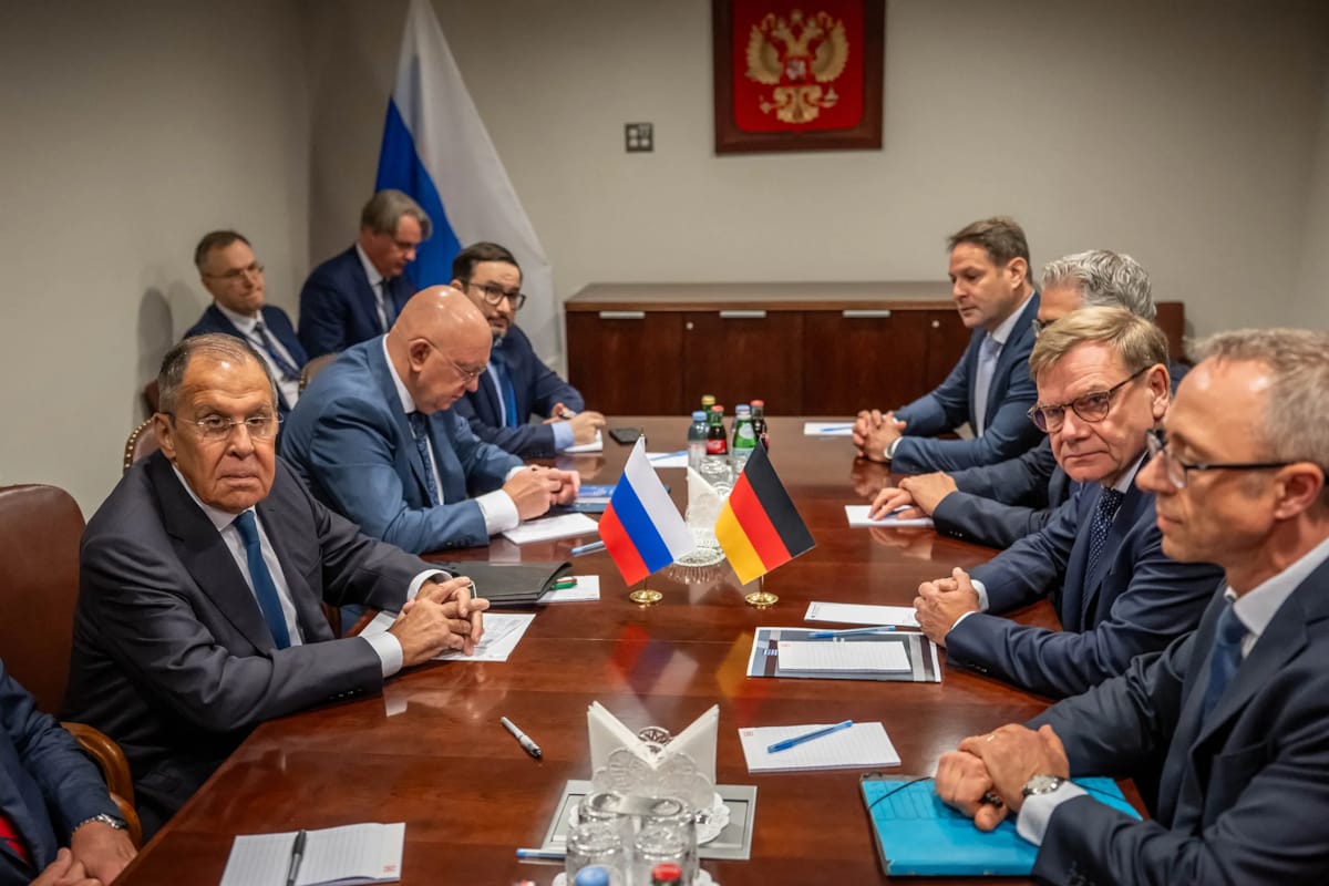 გერმანიის საგარეო საქმეთა მინისტრი სერგეი ლავროვს შეხვდა