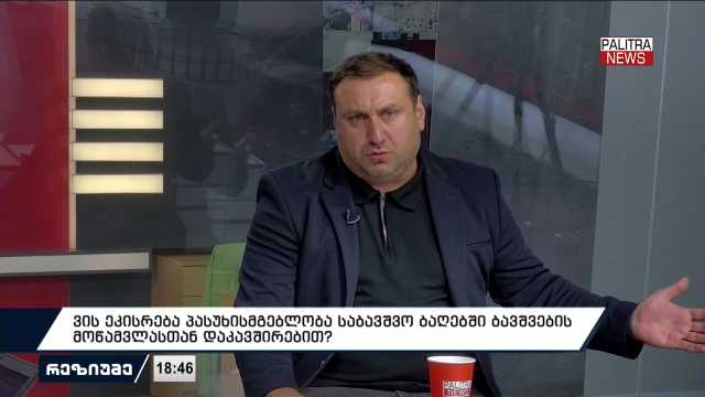 ვის ეკისრება პასუხისმგებლობა ბაღებში ბავშვების მოწამვლასთან დაკავშირებით? პრობლემები სასკოლო განათლების სფეროში | რეზიუმი