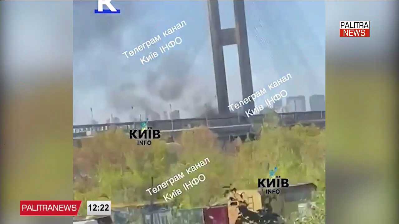 რუსულმა ძალებმა კიევში ხიდი დააზიანეს - დაზიანებულია გზის საფარი და ტროლეიბუსის ქსელი